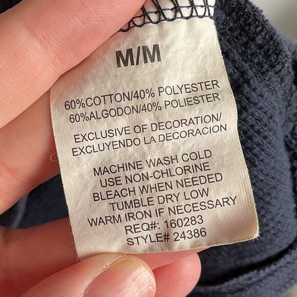 Genuine Merchandise Milwaukee Brewers Embroidered Waffle Knit Raglan Tee Medium - Picture 11 of 15